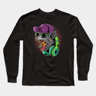 Roar cat music Long Sleeve T-Shirt